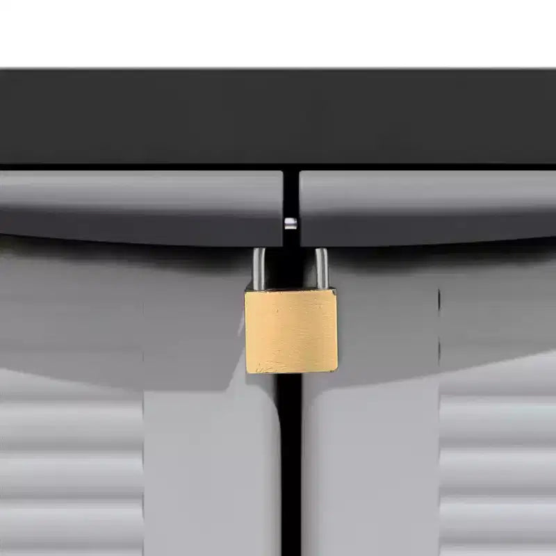 Produits de qualité RAM Meuble de rangement d'outils intérieur/extérieur PRESTIGE UTILITY avec portes doubles grises verrouillables