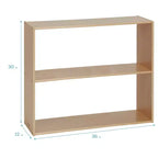 Armoire de rangement double face ECR4Kids Streamline à 2 étagères, 76 cm, Mobilier de salle de classe