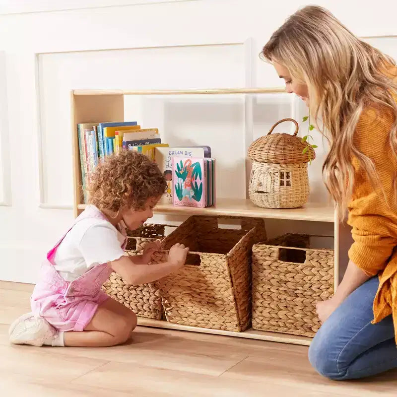 Armoire de rangement double face ECR4Kids Streamline à 2 étagères, 76 cm, Mobilier de salle de classe