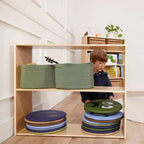 Armoire de rangement double face ECR4Kids Streamline à 2 étagères, 76 cm, Mobilier de salle de classe