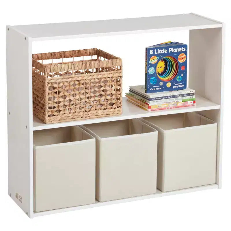 Armoire de rangement double face ECR4Kids Streamline à 2 étagères, 76 cm, Mobilier de salle de classe