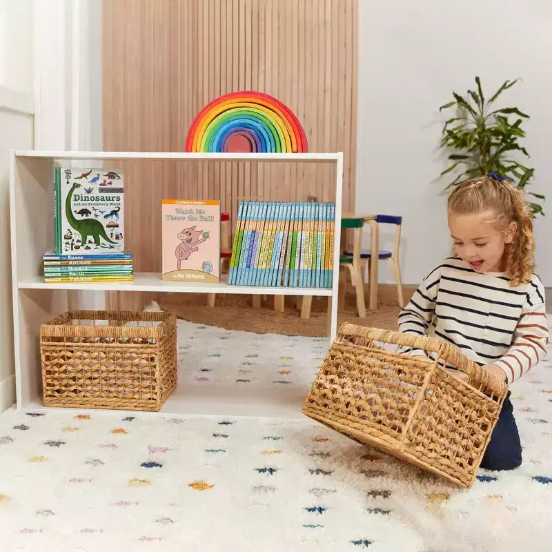 Armoire de rangement double face ECR4Kids Streamline à 2 étagères, 76 cm, Mobilier de salle de classe