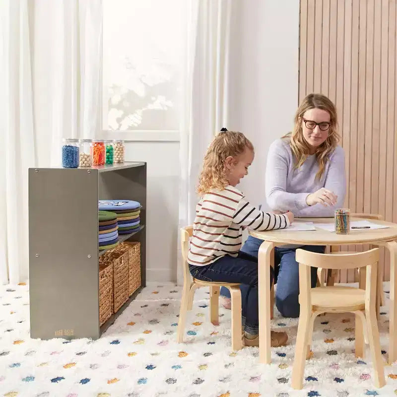 Armoire de rangement double face ECR4Kids Streamline à 2 étagères, 76 cm, Mobilier de salle de classe