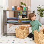 Armoire de rangement double face ECR4Kids Streamline à 2 étagères, 76 cm, Mobilier de salle de classe