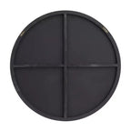 Miroir mural rond en bois avec cadre fin - Olivia & May