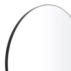 Miroir mural rond en bois avec cadre fin - Olivia & May