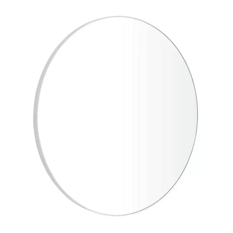 Miroir mural rond en bois avec cadre fin - Olivia & May