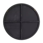Miroir mural rond en bois avec cadre fin - Olivia & May