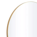 Miroir mural rond en bois avec cadre fin - Olivia & May