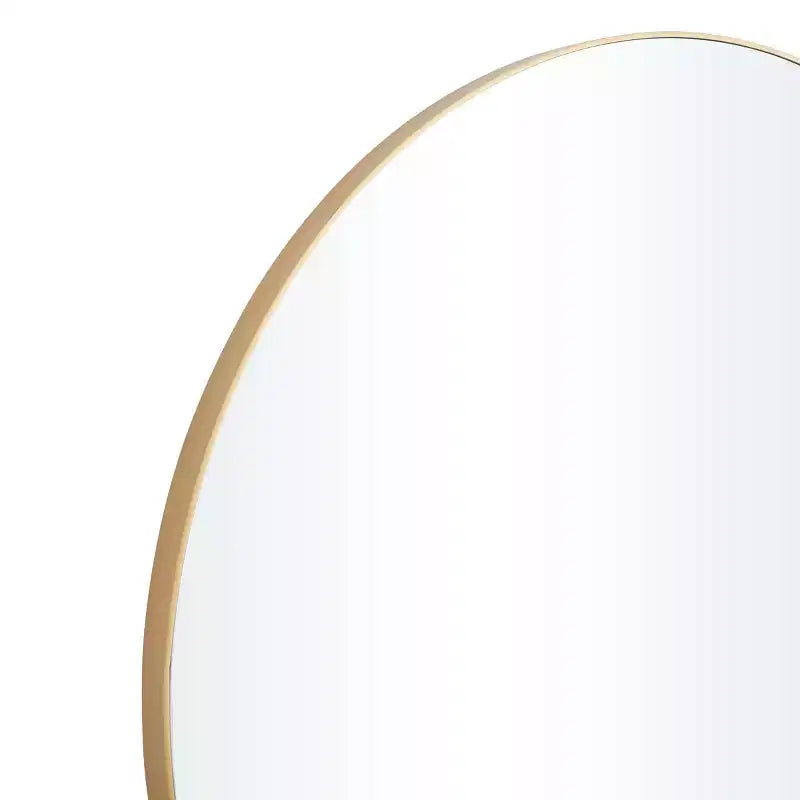 Miroir mural rond en bois avec cadre fin - Olivia & May
