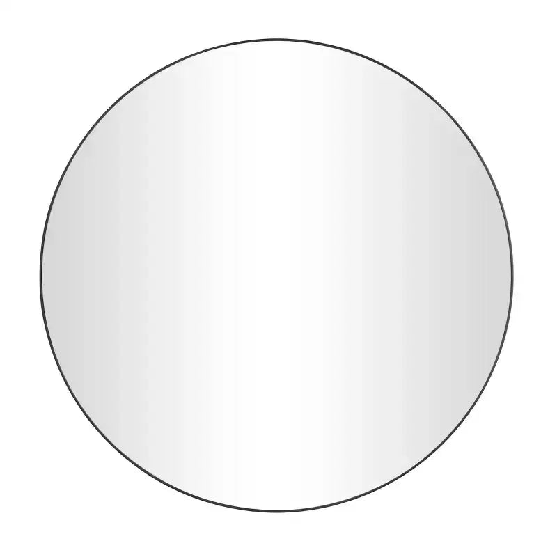 Wood Round Wall Mirror with Thin Frame - Olivia & May