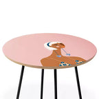 Maritza Lisa Cheetah Earrings Table d'appoint - Deny Designs