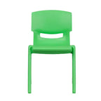 Chaise d'école empilable en plastique Flash Furniture, paquet de 10, hauteur d'assise 33,6 cm