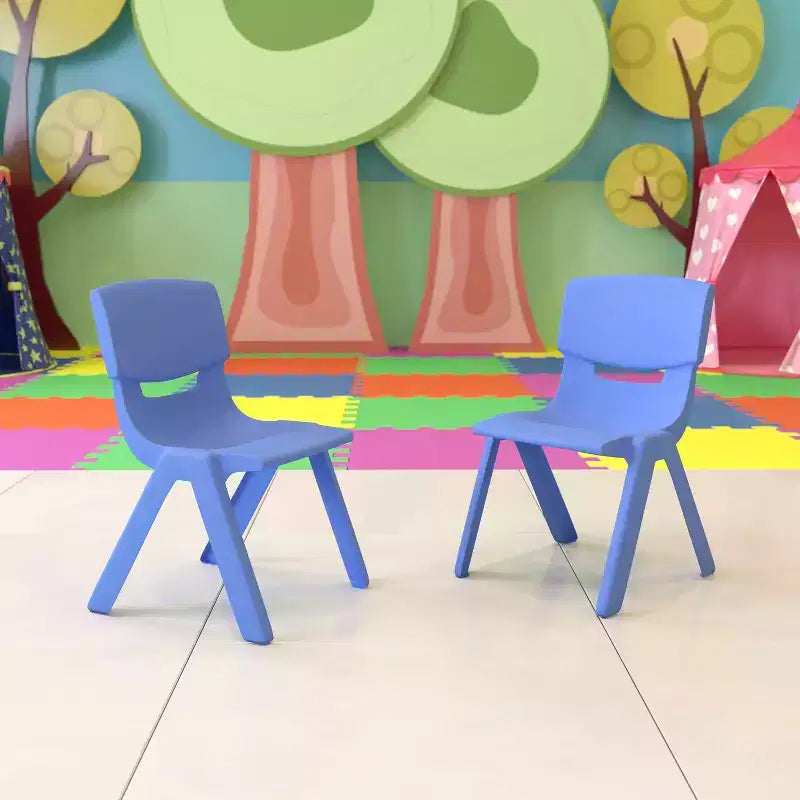 Chaise d'école empilable en plastique Flash Furniture, paquet de 10, hauteur d'assise 33,6 cm