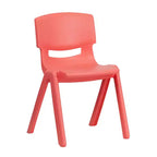 Chaise d'école empilable en plastique Flash Furniture, paquet de 10, hauteur d'assise 33,6 cm