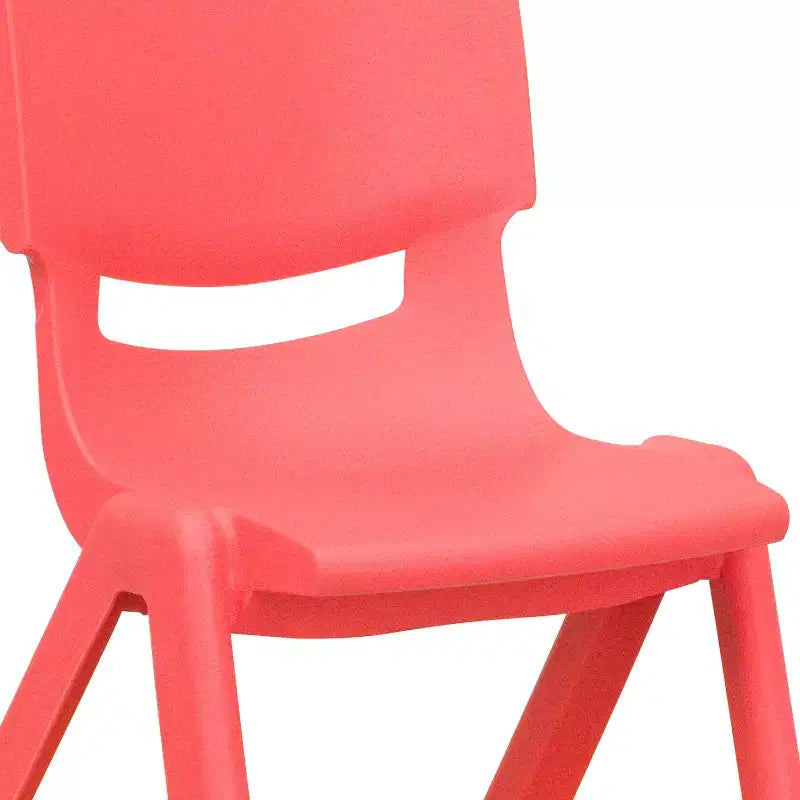 Chaise d'école empilable en plastique Flash Furniture, paquet de 10, hauteur d'assise 33,6 cm