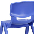 Chaise d'école empilable en plastique Flash Furniture, paquet de 10, hauteur d'assise 33,6 cm