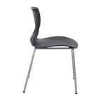 Chaise empilable ergonomique Flash Furniture série HERCULES de qualité commerciale, capacité de 350 kg, avec support lombaire et cadre en acier