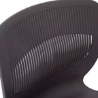 Chaise empilable ergonomique Flash Furniture série HERCULES de qualité commerciale, capacité de 350 kg, avec support lombaire et cadre en acier