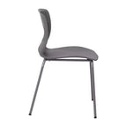 Chaise empilable ergonomique Flash Furniture série HERCULES de qualité commerciale, capacité de 350 kg, avec support lombaire et cadre en acier