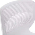 Chaise empilable ergonomique Flash Furniture série HERCULES de qualité commerciale, capacité de 350 kg, avec support lombaire et cadre en acier