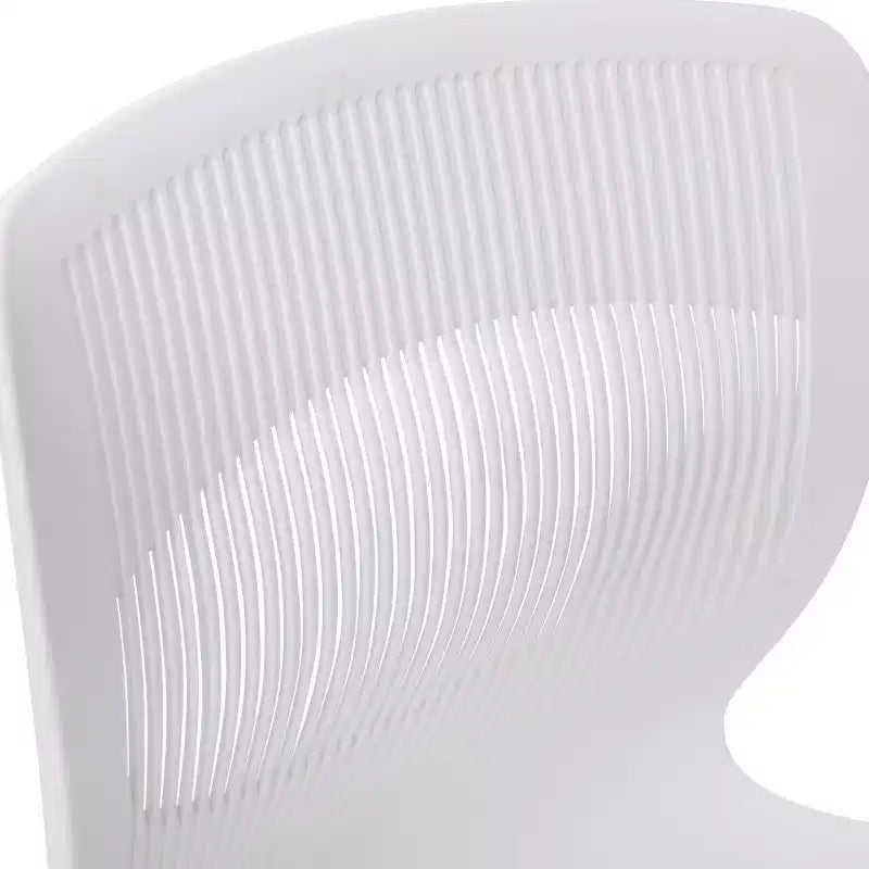 Chaise empilable ergonomique Flash Furniture série HERCULES de qualité commerciale, capacité de 350 kg, avec support lombaire et cadre en acier