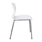 Chaise empilable ergonomique Flash Furniture série HERCULES de qualité commerciale, capacité de 350 kg, avec support lombaire et cadre en acier