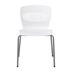 Chaise empilable ergonomique Flash Furniture série HERCULES de qualité commerciale, capacité de 350 kg, avec support lombaire et cadre en acier