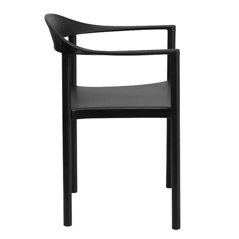 Flash Furniture Lot de 4 Chaises empilables de Café en Plastique Série HERCULES, Capacité 450 kg