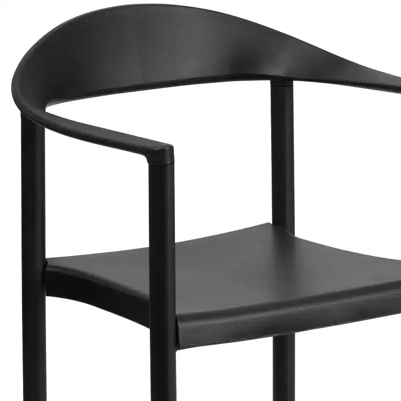 Flash Furniture Lot de 4 Chaises empilables de Café en Plastique Série HERCULES, Capacité 450 kg