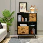 Buffet industriel Costway, meuble de rangement avec tiroirs et casiers