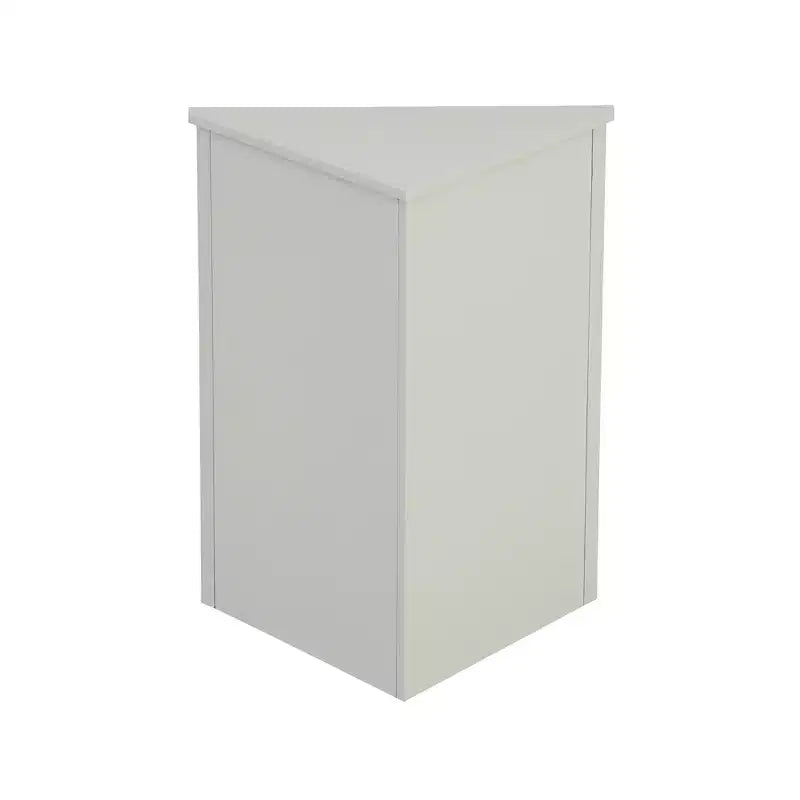 Meuble de rangement d'angle de salle de bain rustique avec étagères réglables, meuble au sol en bois autoportant - ModernLuxe