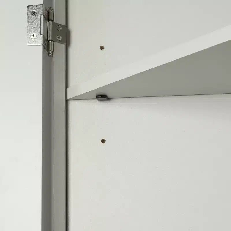 Meuble de rangement d'angle de salle de bain rustique avec étagères réglables, meuble au sol en bois autoportant - ModernLuxe