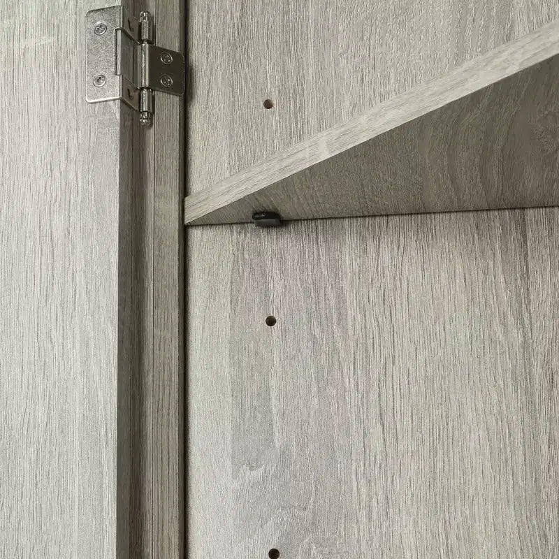 Meuble de rangement d'angle de salle de bain rustique avec étagères réglables, meuble au sol en bois autoportant - ModernLuxe