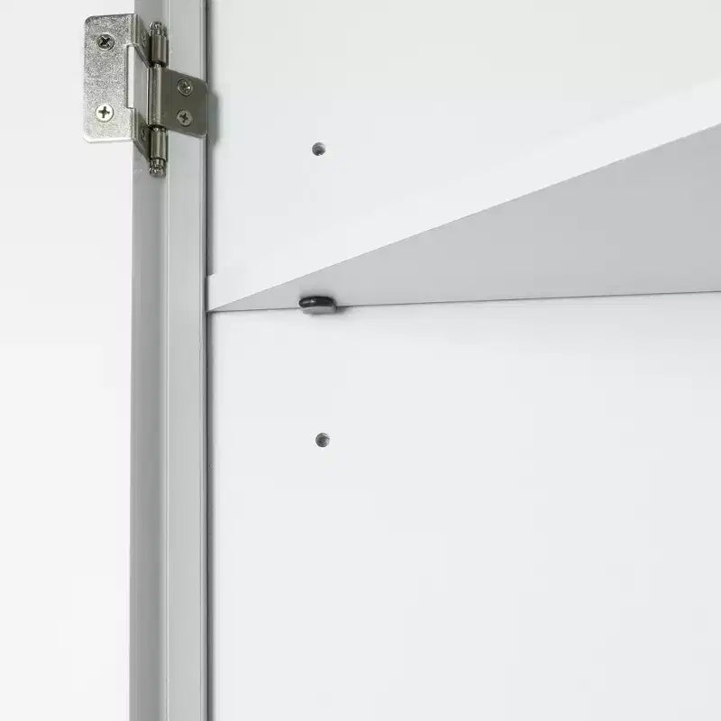 Meuble de rangement d'angle de salle de bain rustique avec étagères réglables, meuble au sol en bois autoportant - ModernLuxe