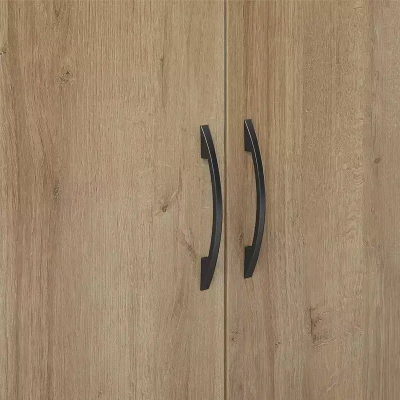 Bureau de loisirs créatifs RealRooms Basin avec étagères ouvertes et armoire de rangement