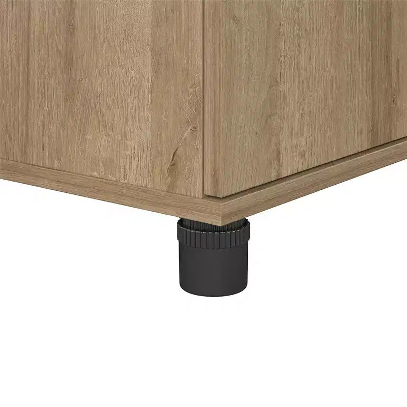 Bureau de loisirs créatifs RealRooms Basin avec étagères ouvertes et armoire de rangement
