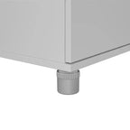 Bureau de loisirs créatifs RealRooms Basin avec étagères ouvertes et armoire de rangement