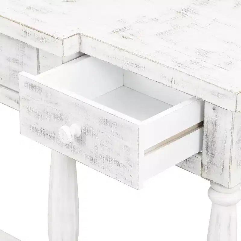 Console Rétro Senior avec 4 tiroirs de rangement frontaux et 1 étagère – ModernLuxe