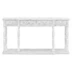 Console Rétro Senior avec 4 tiroirs de rangement frontaux et 1 étagère – ModernLuxe
