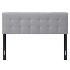 Tête de lit Costway pour lit double/Queen Size, en tissu de lin, capitonnée avec pieds en bois massif