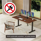 Support pour bureau assis-debout Mount-It! avec manivelle et plateau extra-large