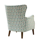 Fauteuil de Salon Confortable Nikolaus avec Motif Floral et Dossier à Oreillettes | ART OF LIVING DESIGNS