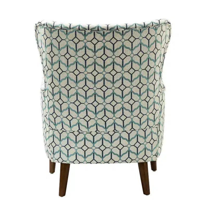 Fauteuil de Salon Confortable Nikolaus avec Motif Floral et Dossier à Oreillettes | ART OF LIVING DESIGNS
