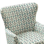 Fauteuil de Salon Confortable Nikolaus avec Motif Floral et Dossier à Oreillettes | ART OF LIVING DESIGNS