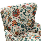 Fauteuil de Salon Confortable Nikolaus avec Motif Floral et Dossier à Oreillettes | ART OF LIVING DESIGNS