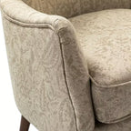 Fauteuil de Salon Confortable Nikolaus avec Motif Floral et Dossier à Oreillettes | ART OF LIVING DESIGNS