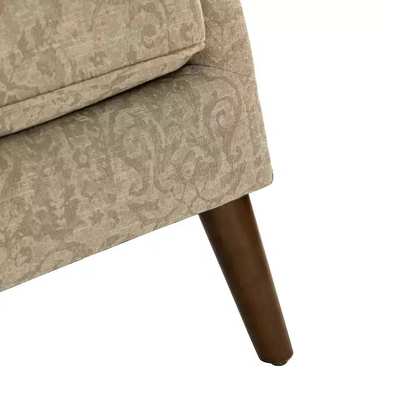 Fauteuil de Salon Confortable Nikolaus avec Motif Floral et Dossier à Oreillettes | ART OF LIVING DESIGNS