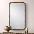 Miroir rectangulaire Uttermost Julian en bronze oxydé 24 x 40