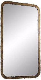 Miroir rectangulaire Uttermost Julian en bronze oxydé 24 x 40
